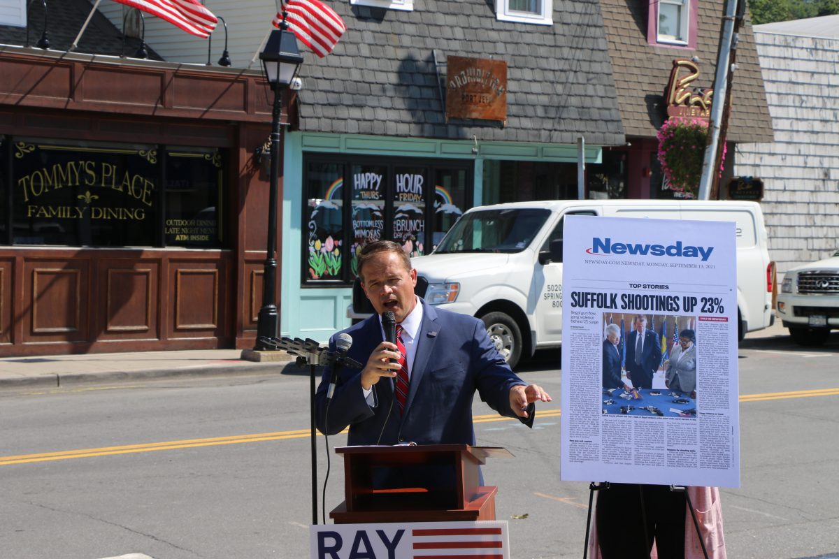 Suffolk County District Attorney Candidate Ray Tierney Presents Plan To Combat Skyrocketing Gun Violence In Light Of Newsday Exclusive Report